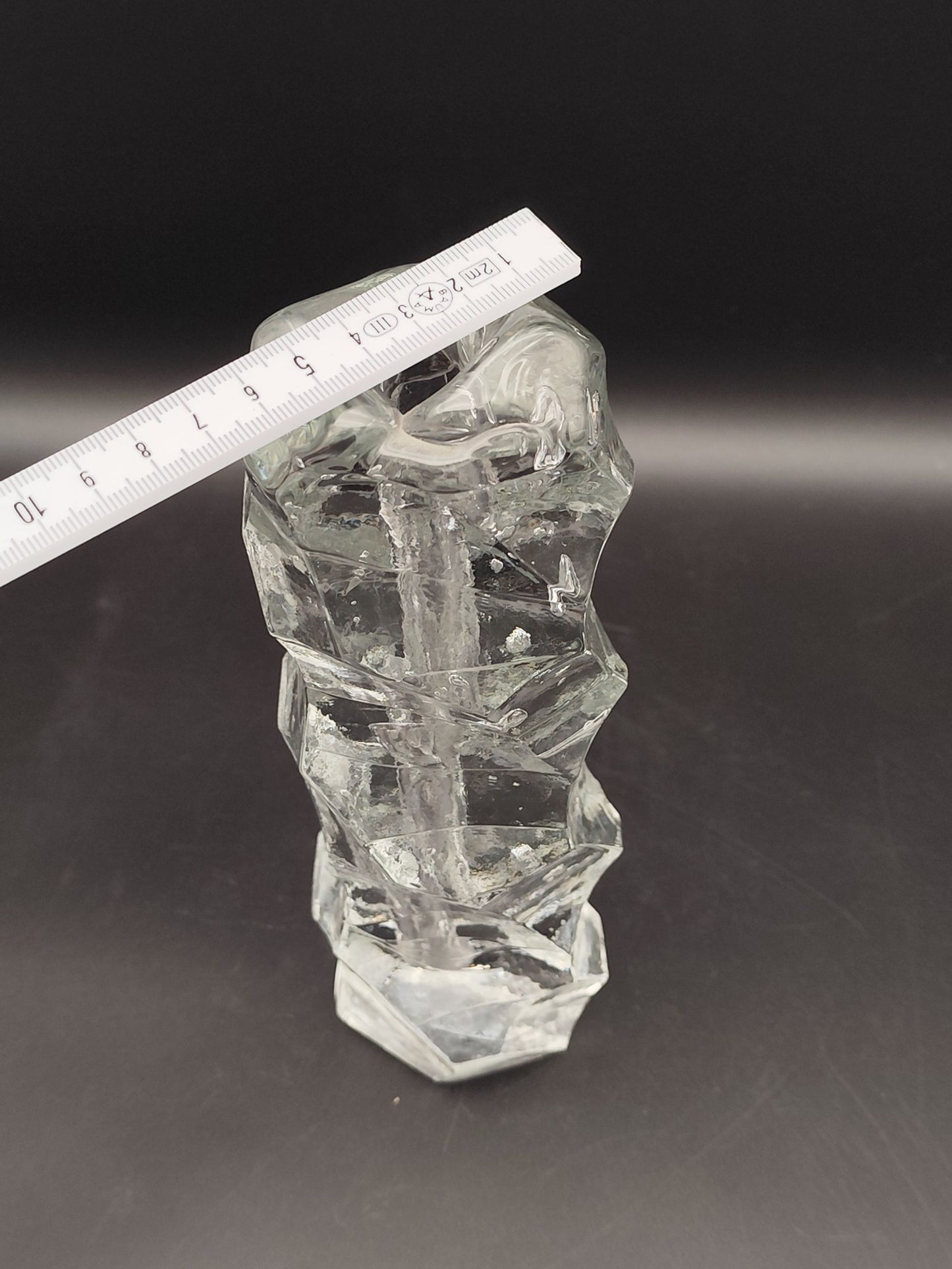 Eisglas Bleikristallvase