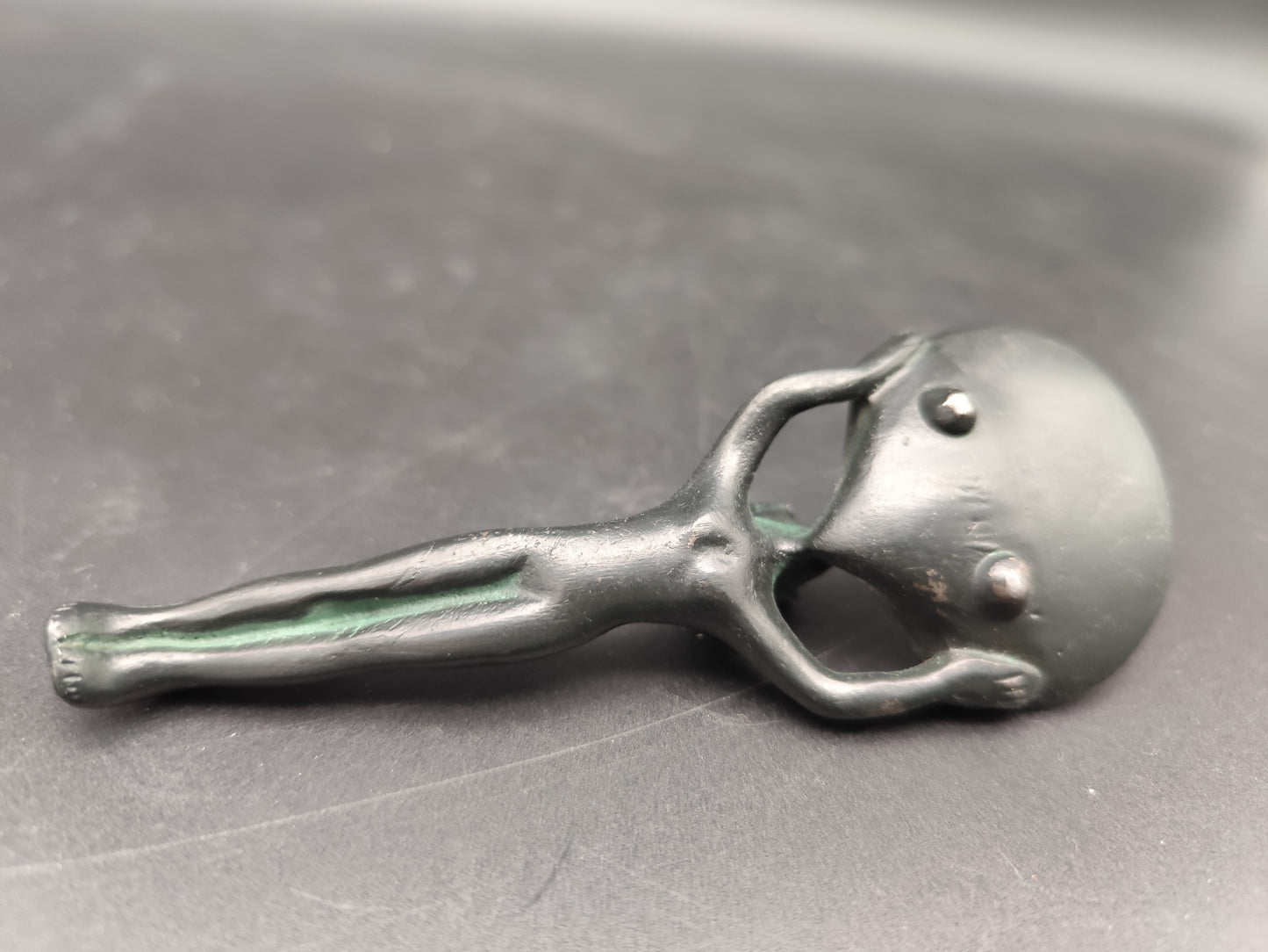 Weihrauchlöffel Vintage Egyptien Revival aus patentierter Bronze