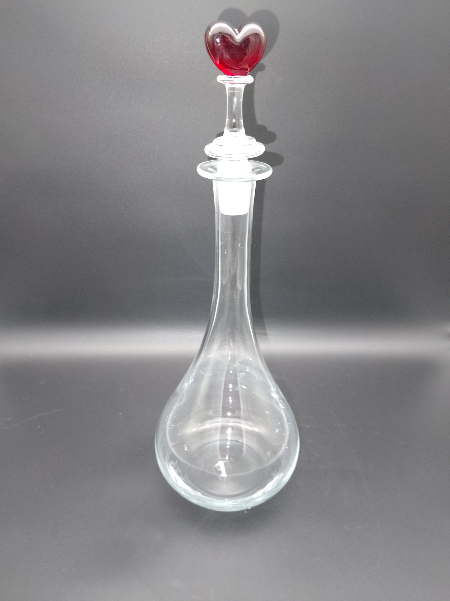 Sherry Likör Schnaps Karaffe mit Herz und passenden 6 Glässer