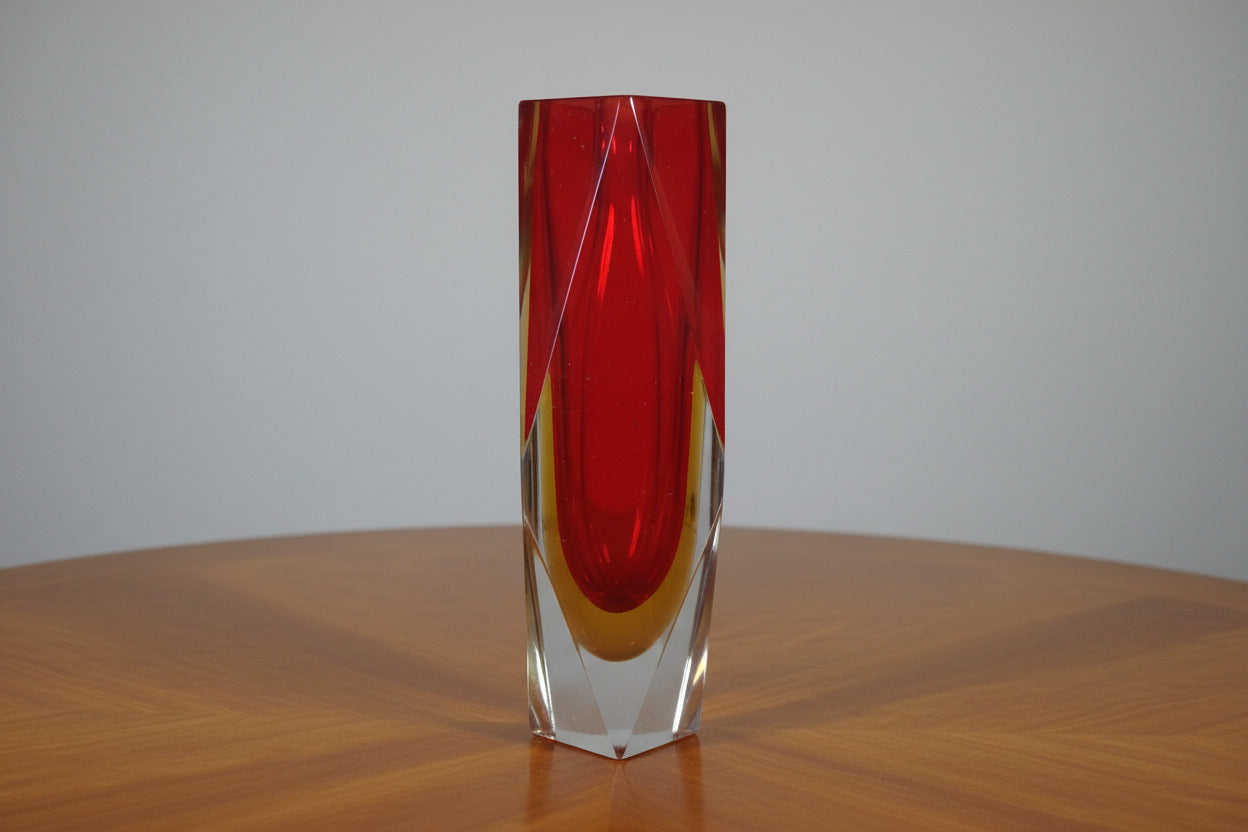 Sommerso Murano Blockvase