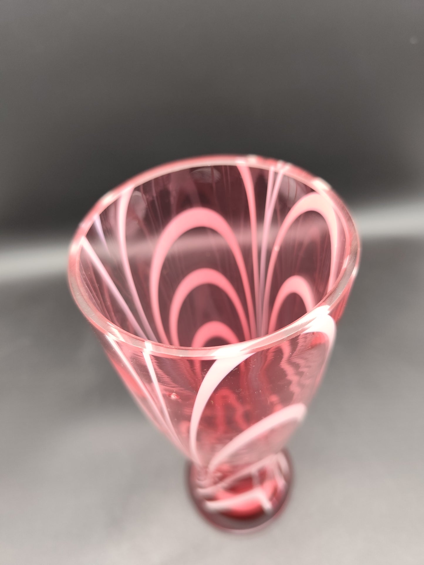 Kunstglasvase im Stil von Carlo Moretti Murano
