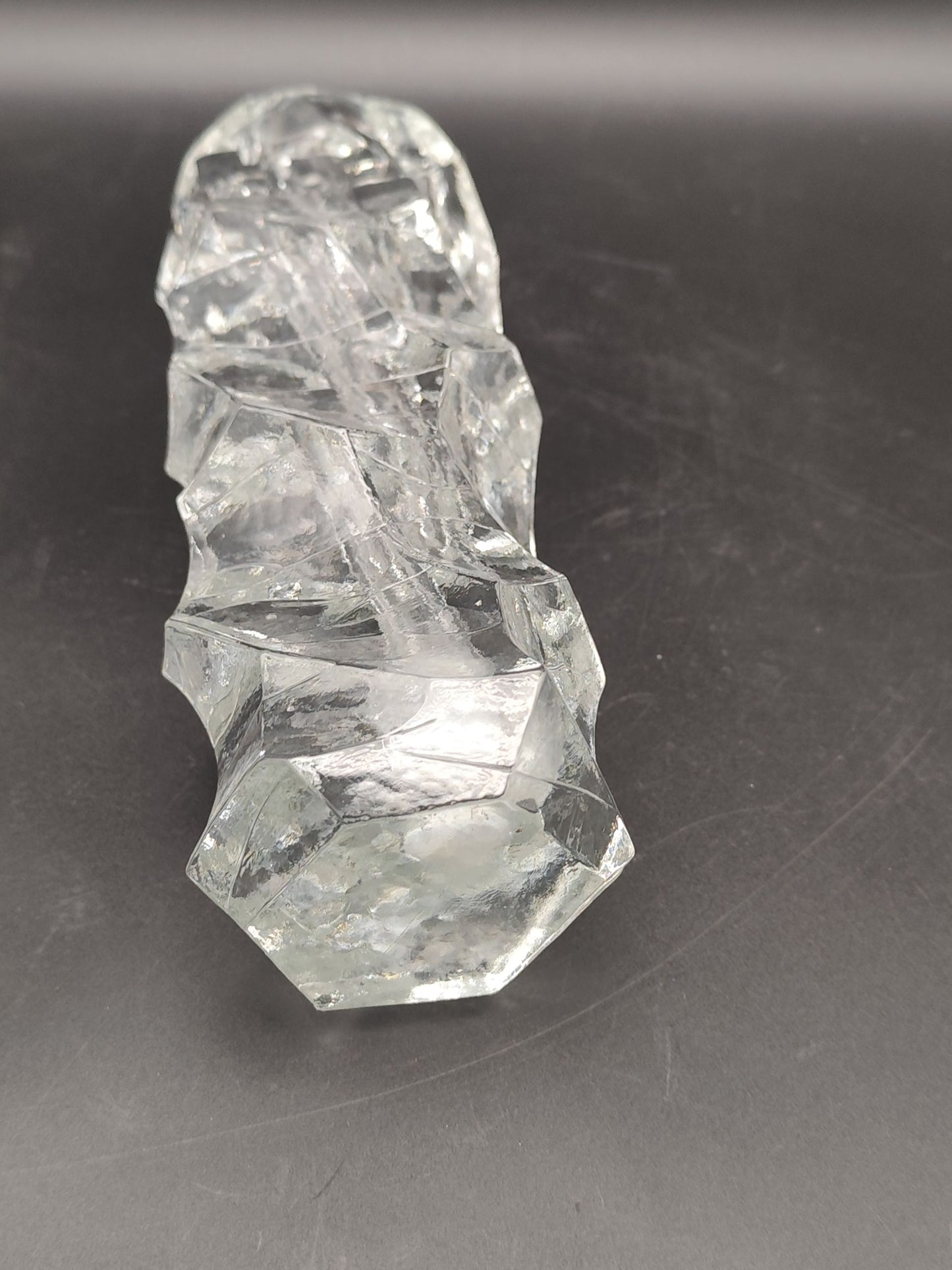 Eisglas Bleikristallvase