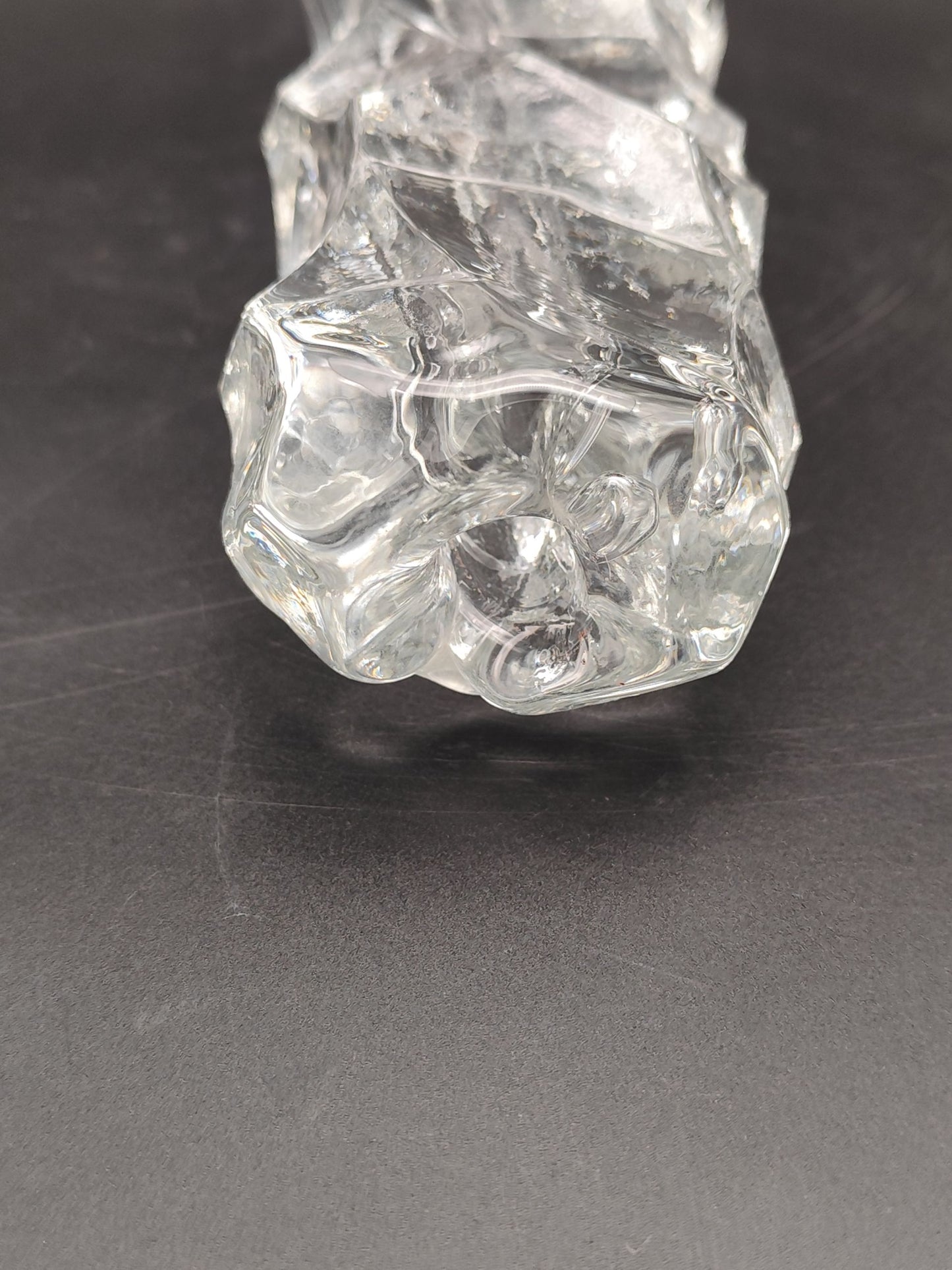 Eisglas Bleikristallvase