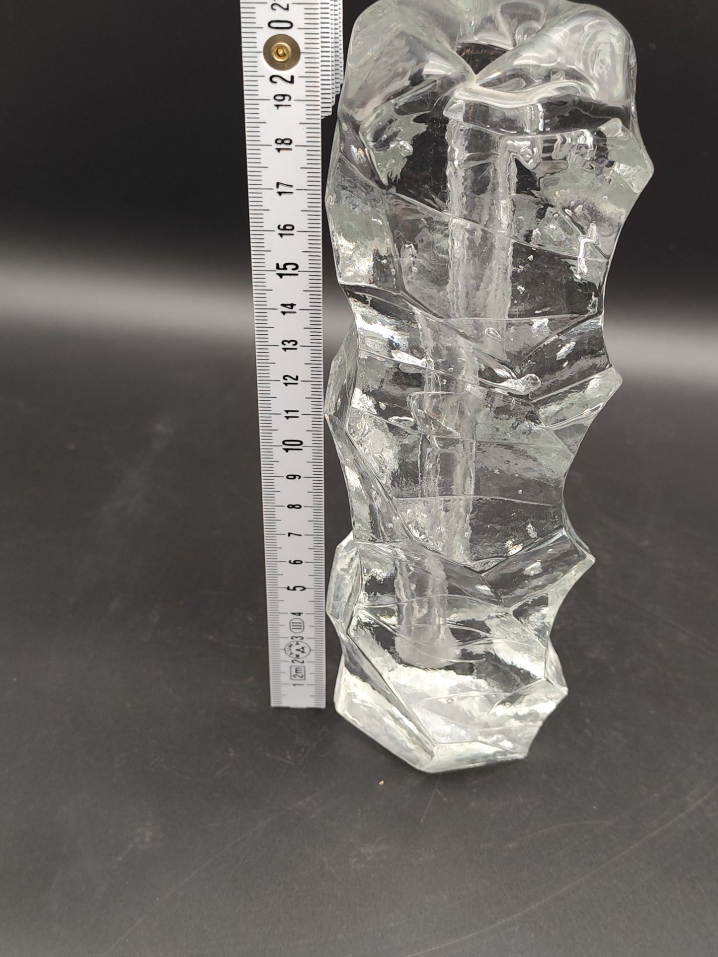Eisglas Bleikristallvase