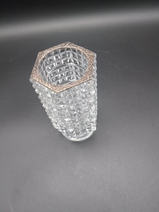 Kleine Vase von Christoph Widmann Silbermanufaktur mit Silbermontur