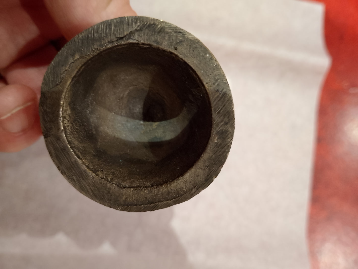 Antike indische Figur aus heller silbriger Bronze