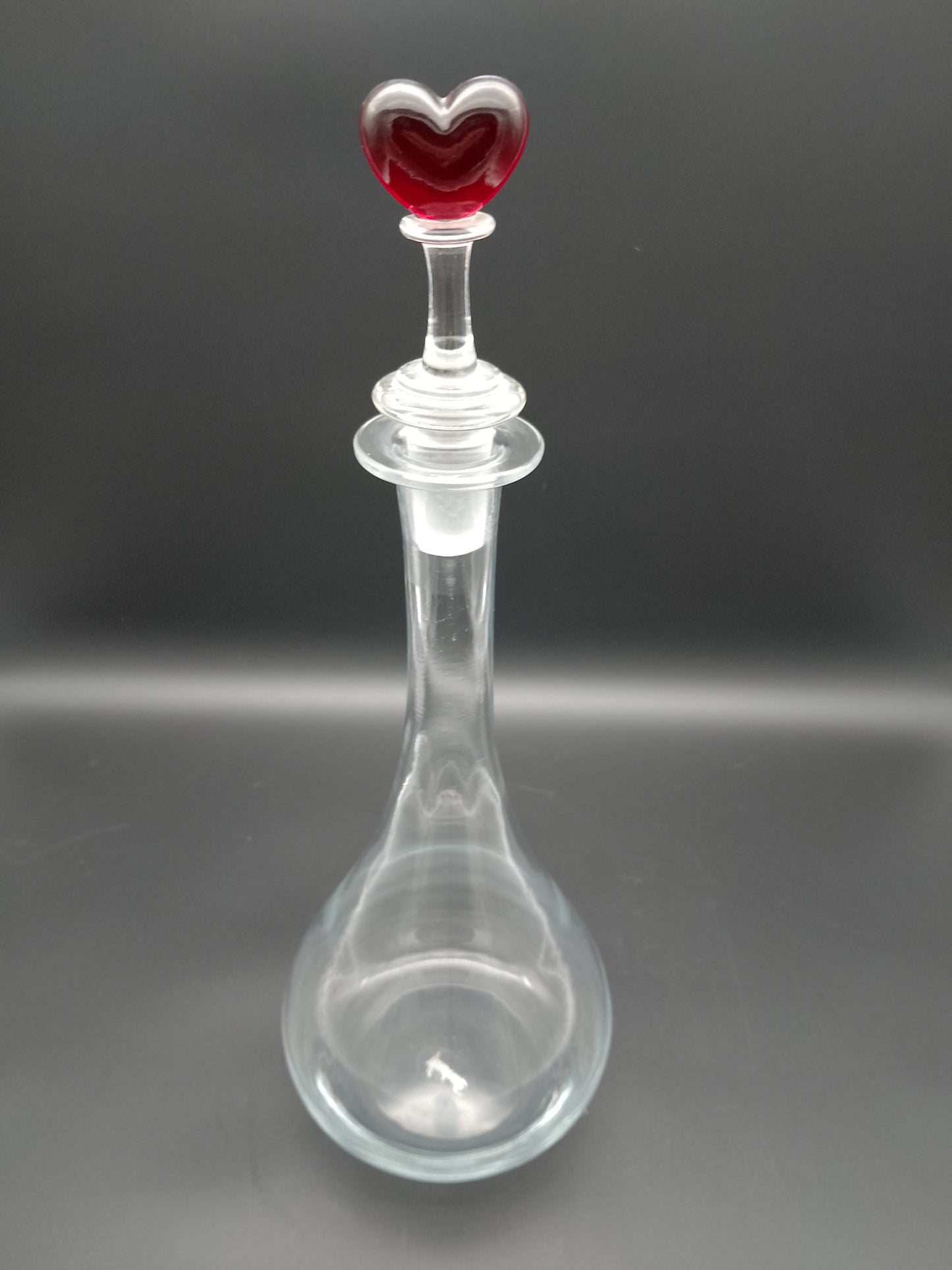 Sherry Likör Schnaps Karaffe mit Herz und passenden 6 Glässer