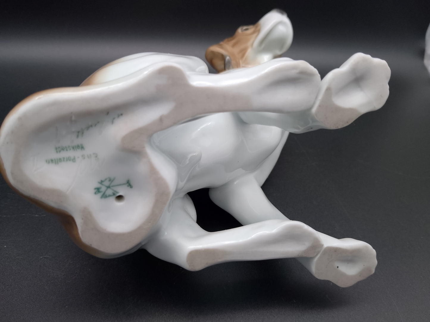 ENS Porzellan Hund Setter bzw. Pionter hellbraun