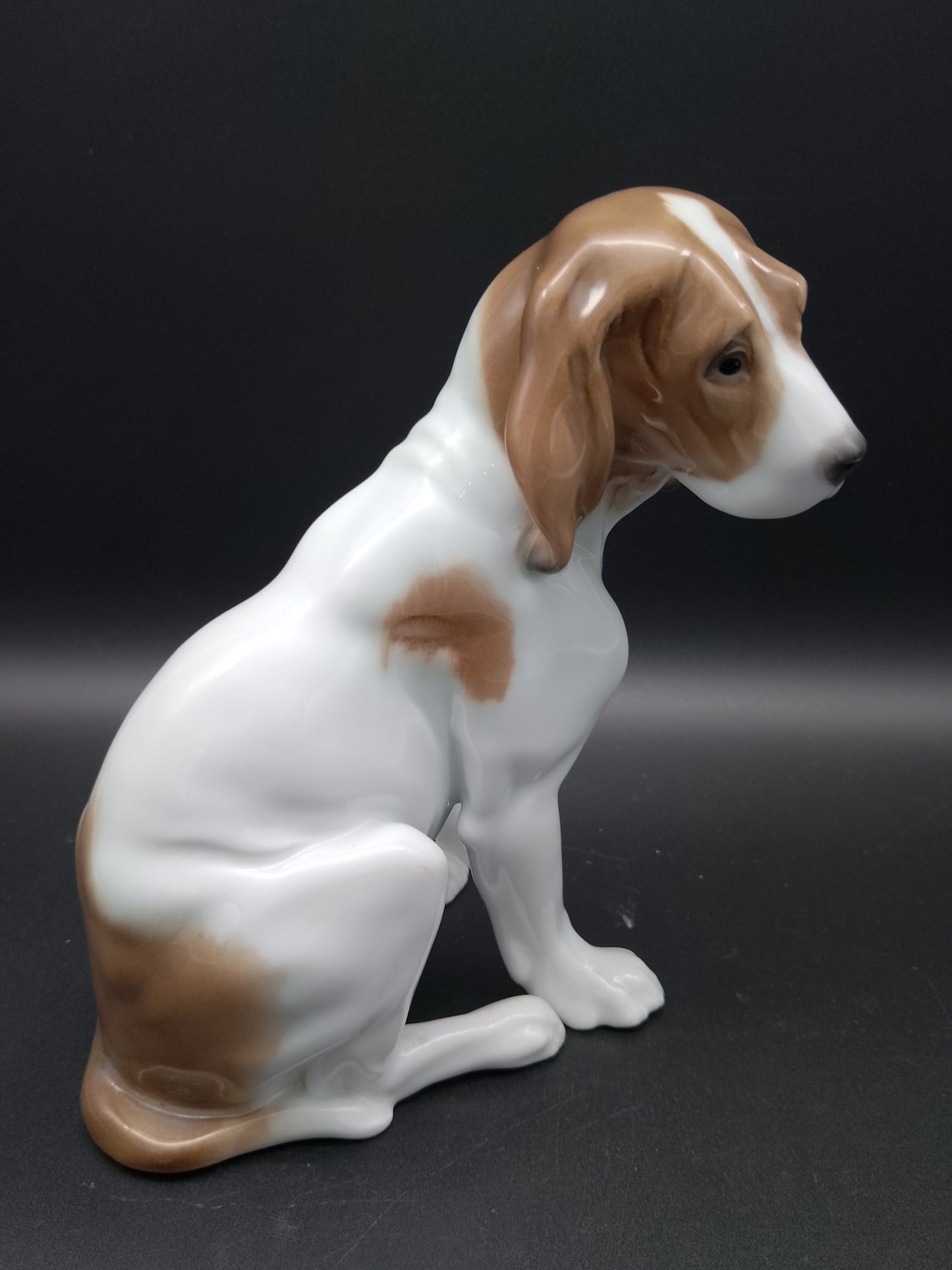 ENS Porzellan Hund Setter bzw. Pionter hellbraun