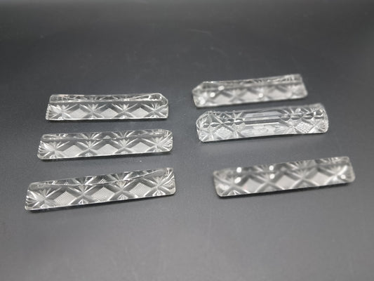 Alte Kristal-Messerbänkchen