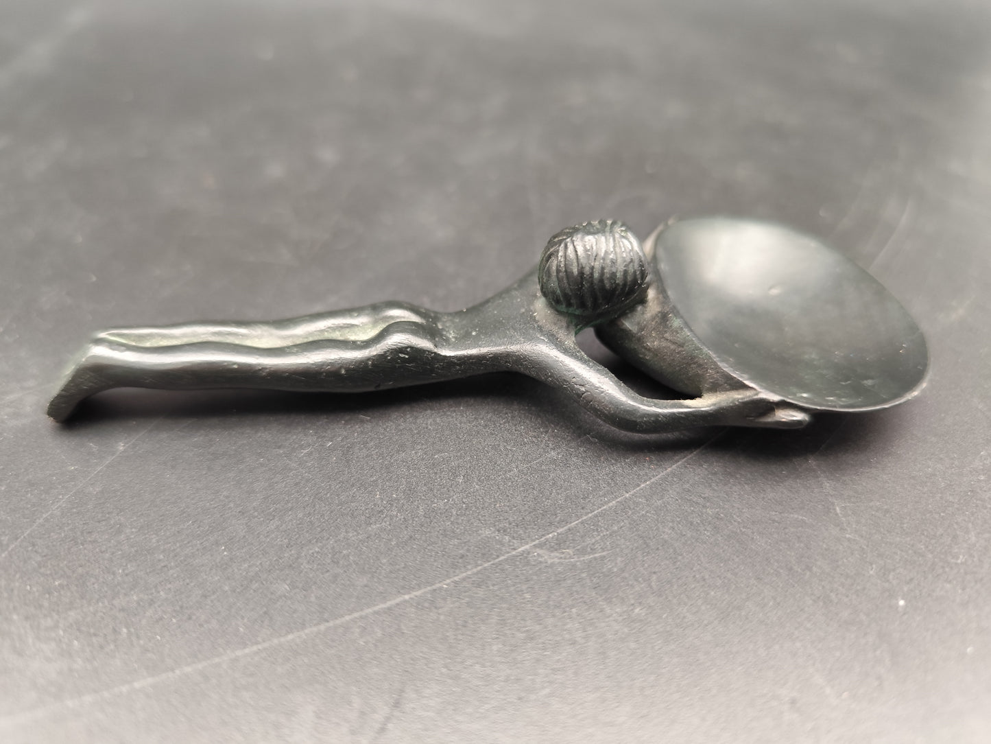 Weihrauchlöffel Vintage Egyptien Revival aus patentierter Bronze