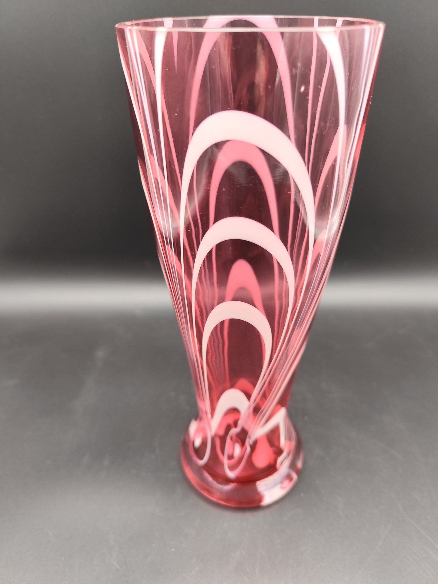 Kunstglasvase im Stil von Carlo Moretti Murano