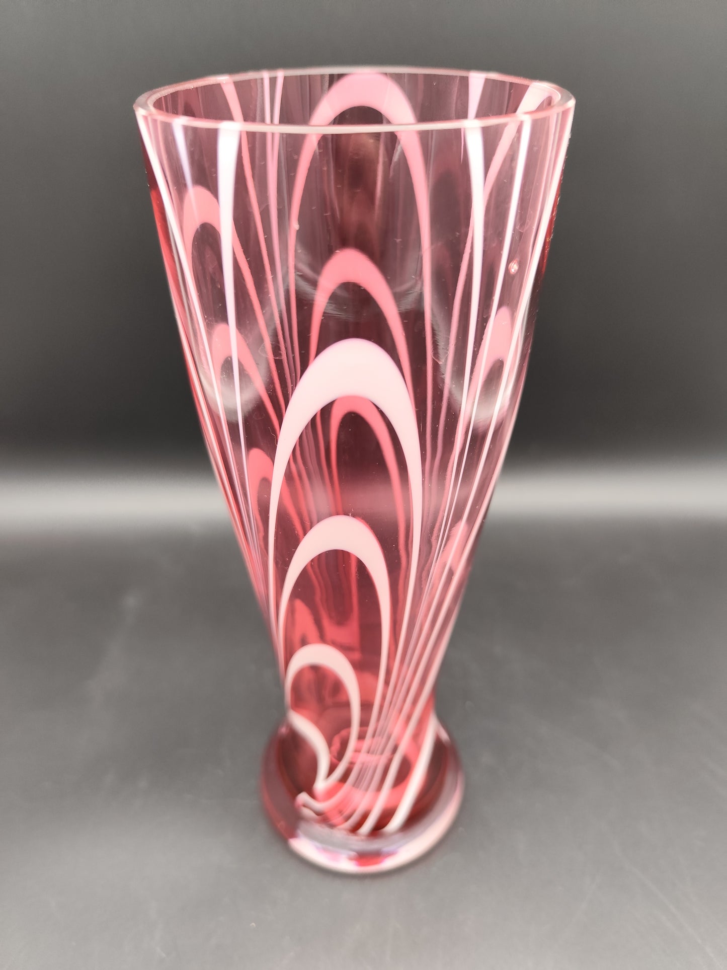Kunstglasvase im Stil von Carlo Moretti Murano