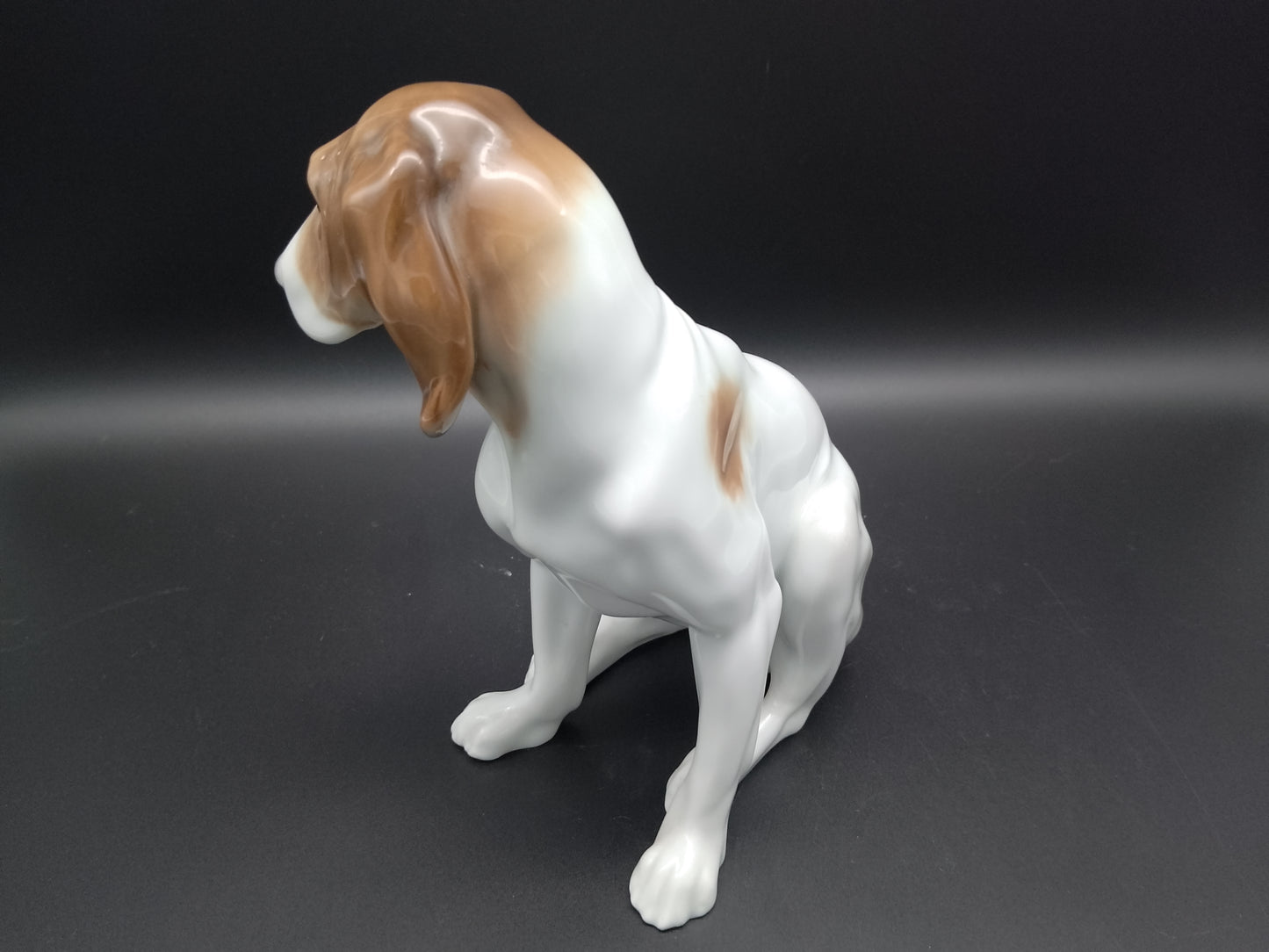 ENS Porzellan Hund Setter bzw. Pionter hellbraun