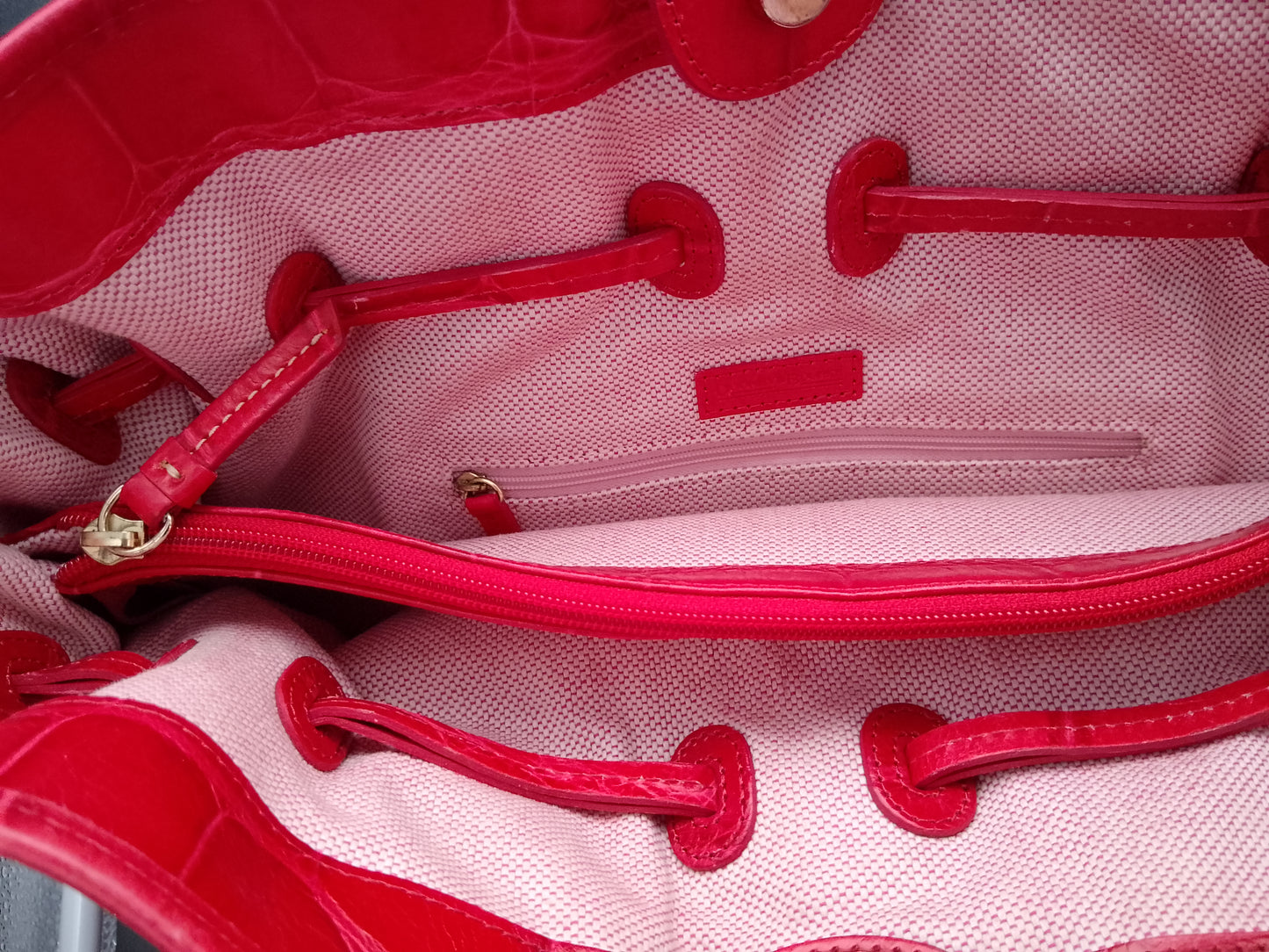Rote Lederhandtasche von Dooney & Bourke