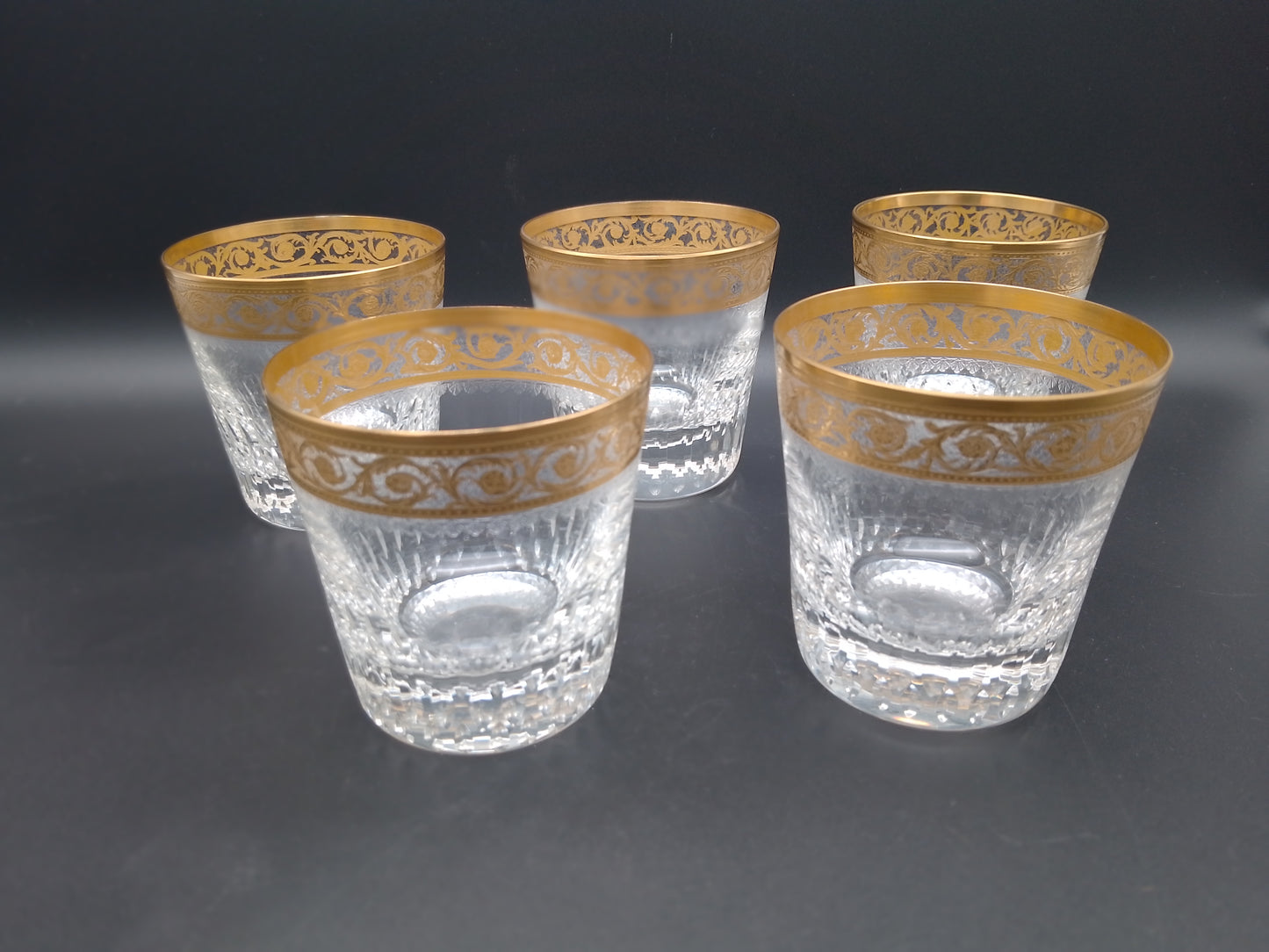 Whisky-Gläser Thistle Gold - Kristallmanufaktur Saint-Louis