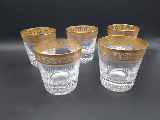 Whisky-Gläser Thistle Gold - Kristallmanufaktur Saint-Louis