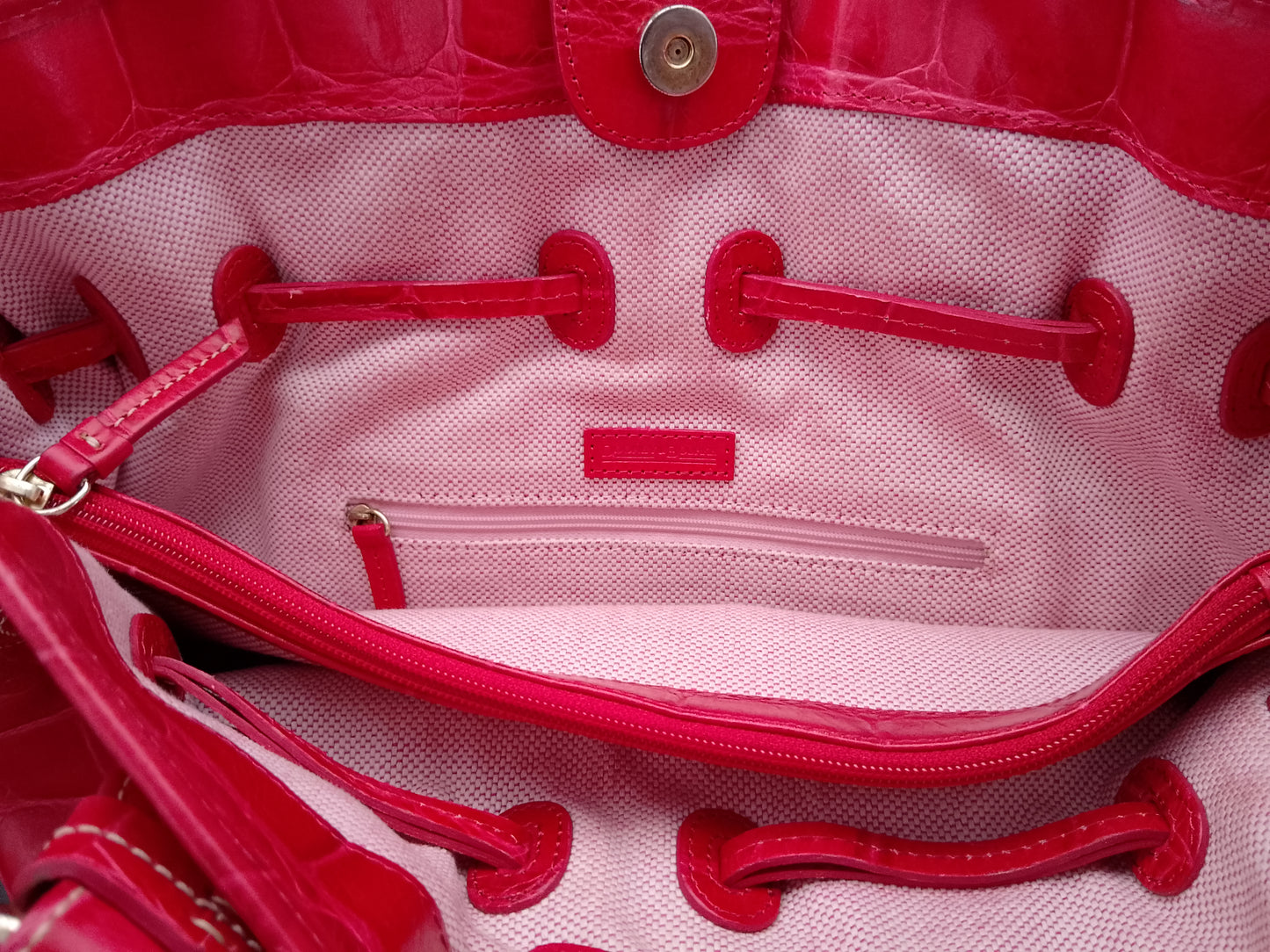 Rote Lederhandtasche von Dooney & Bourke
