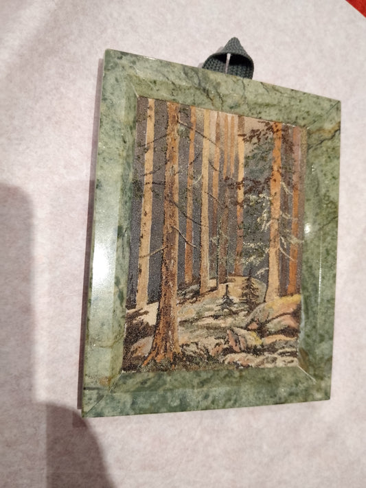 Marmor Bild mit Steinpulver Gestaltung